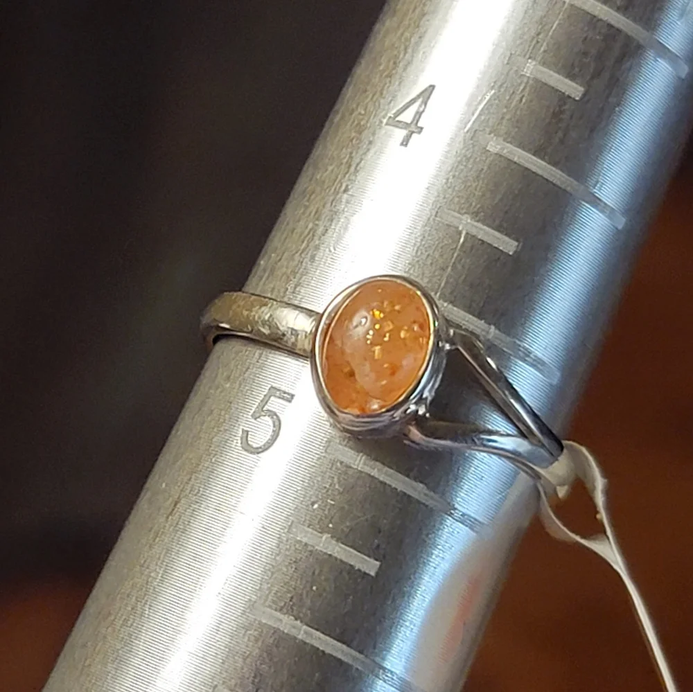 925 Sterling Silver sterling sunstone